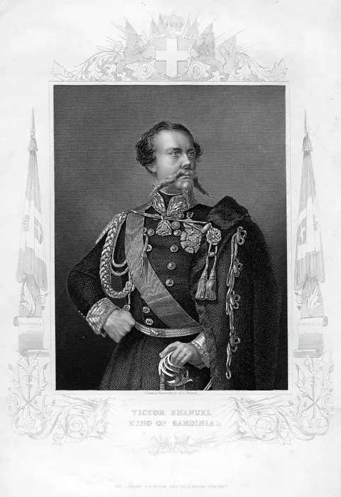 Framed Print : Victor Emanuel, King of Sardinia, 19th century. Artist: DJ Pound Framed Print : Victor Emanuel, King of Sardinia, 19th century. Artist: DJ Pound