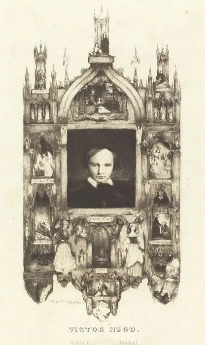 Framed Print : Victor Hugo, 1833. Creator: Célestin Nanteuil Framed Print : Victor Hugo, 1833. Creator: Célestin Nanteuil