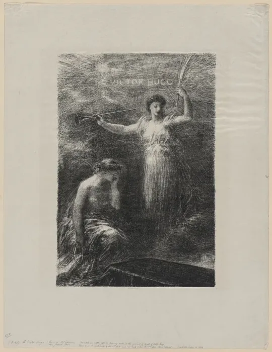 Framed Print : A Victor Hugo, 1889. Creator: Henri Fantin-Latour (French, 1836-1904) Framed Print : A Victor Hugo, 1889. Creator: Henri Fantin-Latour (French, 1836-1904)