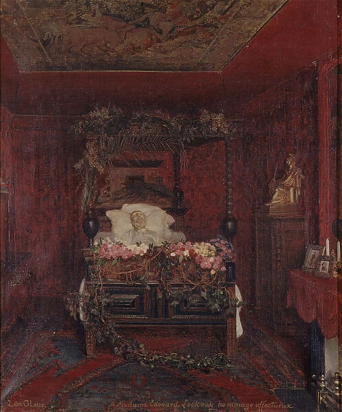 Victor Hugo sur son lit de mort, 22–05–1885 — 23–5–1885. Creator: Pierre-Paul-Leon Glaize
