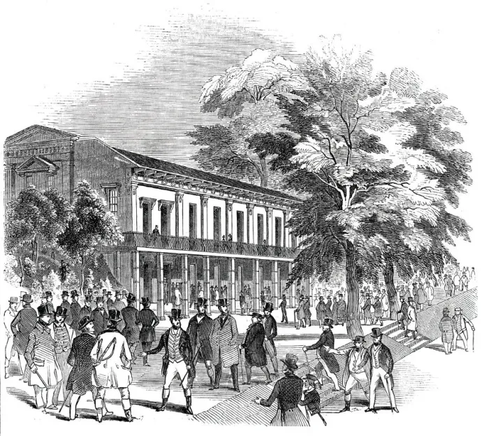 Framed Print : Victoria Archery Rooms - the Council Dinner, 1844. Creator: Unknown Framed Print : Victoria Archery Rooms - the Council Dinner, 1844. Creator: Unknown