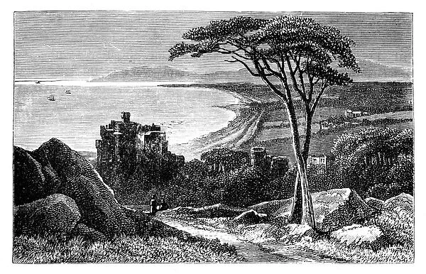 Victoria Castle, with Killiney-Bray Head in the distance, Ireland, c1888