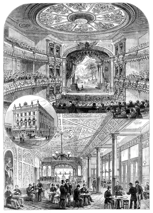 Framed Print : The Victoria Coffee Palace and Music Hall, Waterloo-Road, Lambeth, 1890. Creator: Unknown Framed Print : The Victoria Coffee Palace and Music Hall, Waterloo-Road, Lambeth, 1890. Creator: Unknown