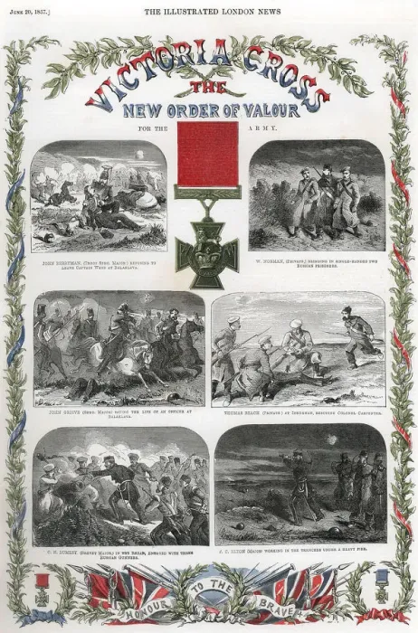 Framed Print : Victoria Cross, British award for gallantry, 1857 Framed Print : Victoria Cross, British award for gallantry, 1857