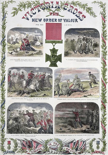 Victoria Cross, the New Order of Valour for the Army, c1857