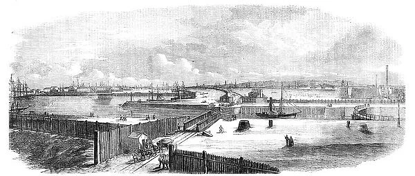 Victoria Docks - general view, 1856. Creator: Unknown