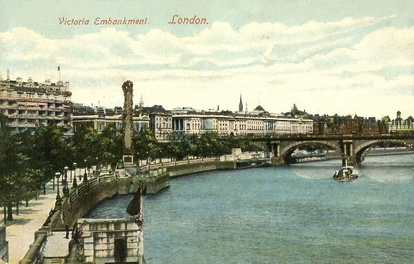 Victoria Embankment - London, 1906. Creator: Unknown