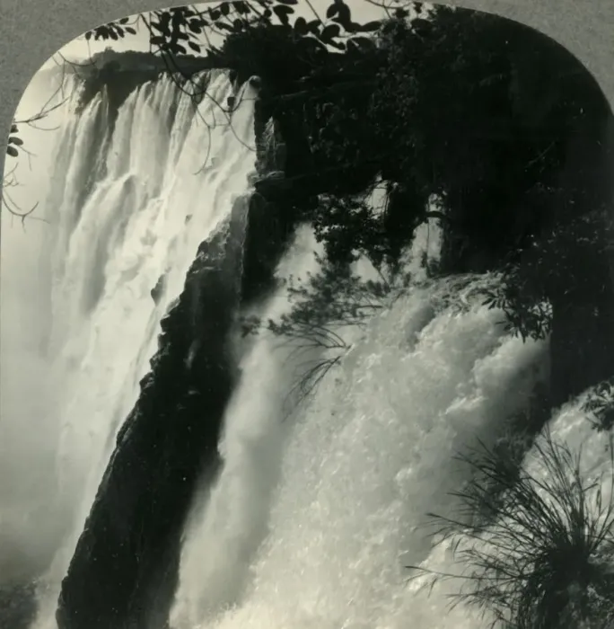 Framed Print : Victoria Falls Making a 343-Foot Plunge, Rhodesia, South Africa, c1930s. Creator: Unknown Framed Print : Victoria Falls Making a 343-Foot Plunge, Rhodesia, South Africa, c1930s. Creator: Unknown