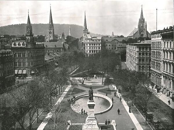 Victoria Square, Montreal, Canada, 1895. Creator: W &s Ltd