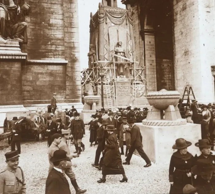 Framed Print : Victory celebration, civilians at the Arc de Triomphe, Paris, France, July 1919 Framed Print : Victory celebration, civilians at the Arc de Triomphe, Paris, France, July 1919