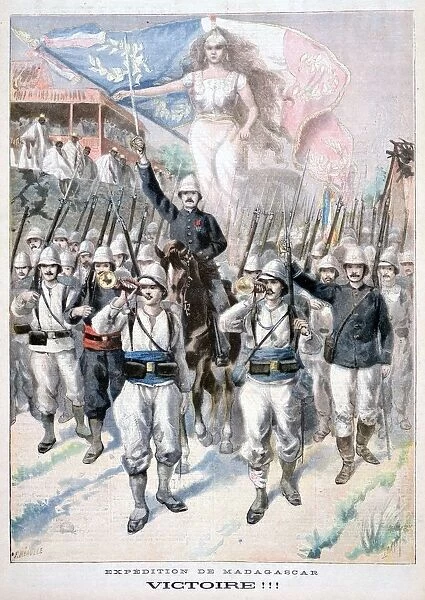 Victory!!, French intervention in Madagascar, 1895. Artist: F Meaulle