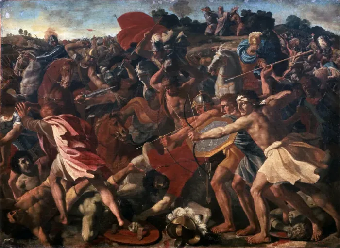 Framed Print : Victory of Joshua over the Amalekites, 1625-1626 Framed Print : Victory of Joshua over the Amalekites, 1625-1626