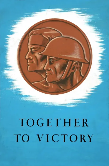 Framed Print : Together to Victory, World War II poster, between 1939 and 1946 Framed Print : Together to Victory, World War II poster, between 1939 and 1946