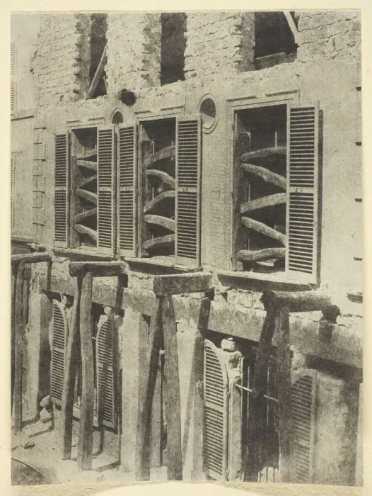 Framed Print : Vieille Maison en Restauration, 1842 / 50, printed 1965. Creator: Hippolyte Bayard Framed Print : Vieille Maison en Restauration, 1842 / 50, printed 1965. Creator: Hippolyte Bayard