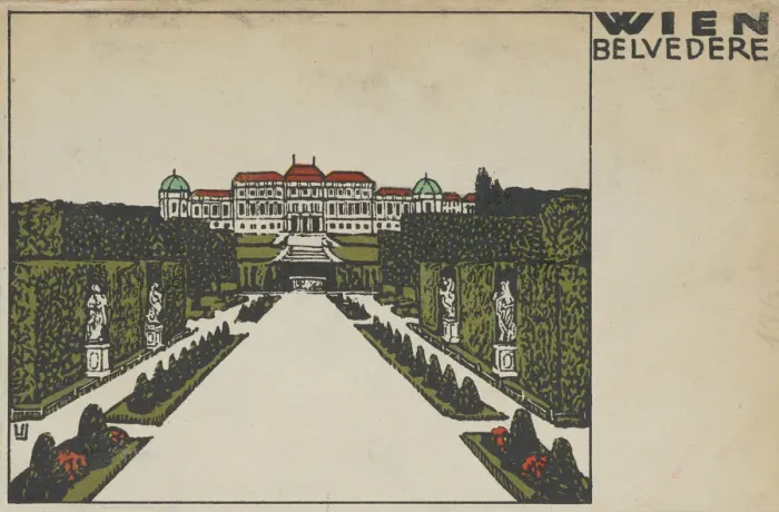 Framed Print : Vienna: Belvedere, 1908. Creator: Urban Janke Framed Print : Vienna: Belvedere, 1908. Creator: Urban Janke