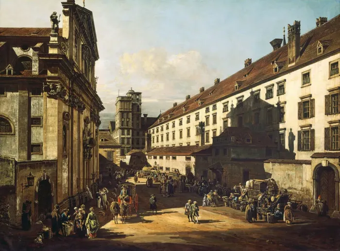 Framed Print : Vienna, Dominican Church, 1759-1760. Artist: Bellotto, Bernardo (1720-1780) Framed Print : Vienna, Dominican Church, 1759-1760. Artist: Bellotto, Bernardo (1720-1780)