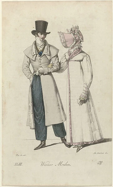 Vienna Fashion. From Wiener Zeitung für Kunst, Literatur und Mode, 1819