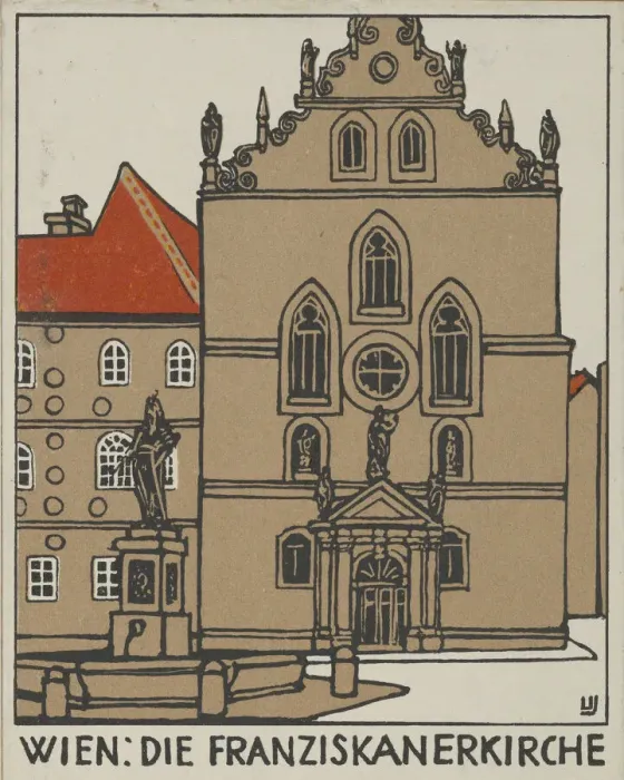 Framed Print : Vienna: Franciscan Church (Wien: Die Franziskanerkirche), 1908. Creator: Urban Janke Framed Print : Vienna: Franciscan Church (Wien: Die Franziskanerkirche), 1908. Creator: Urban Janke