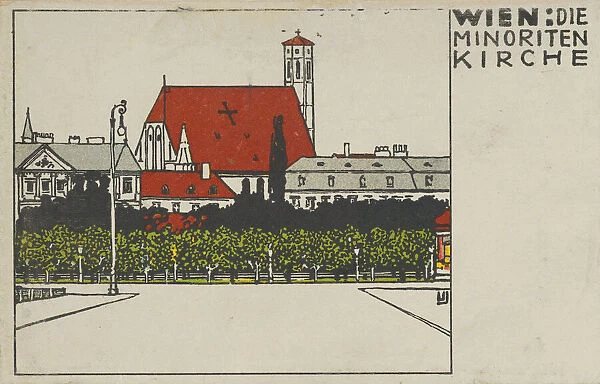 Vienna: Minorite Church (Wien: Die Minoriten Kirche), 1908. Creator: Urban Janke