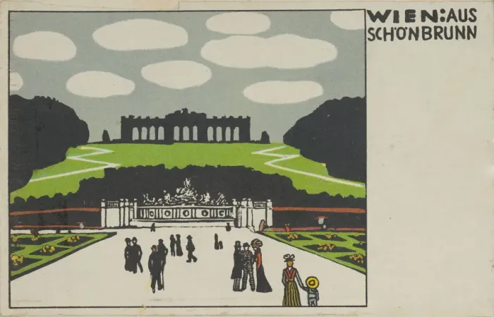 Framed Print : Vienna: From Schonbrunn (Wien: Aus Schonbrunn), 1908. Creator: Urban Janke Framed Print : Vienna: From Schonbrunn (Wien: Aus Schonbrunn), 1908. Creator: Urban Janke