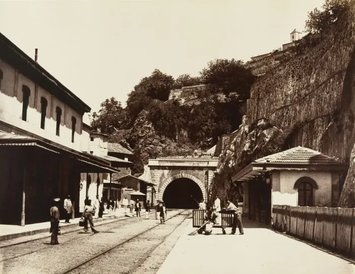 Framed Print : Vienne, Souterrain, ca. 1861. Creator: Edouard Baldus Framed Print : Vienne, Souterrain, ca. 1861. Creator: Edouard Baldus