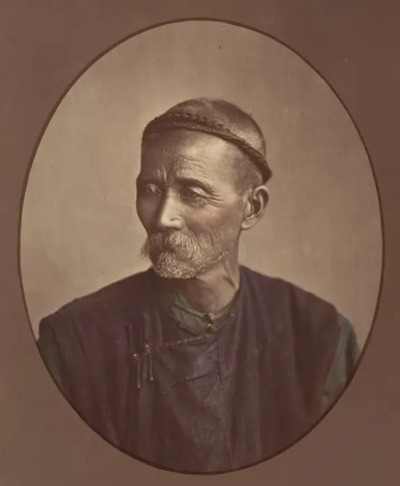 Framed Print : Vieux Chinoise de Canton, 1870s. Creator: Baron Raimund von Stillfried Framed Print : Vieux Chinoise de Canton, 1870s. Creator: Baron Raimund von Stillfried