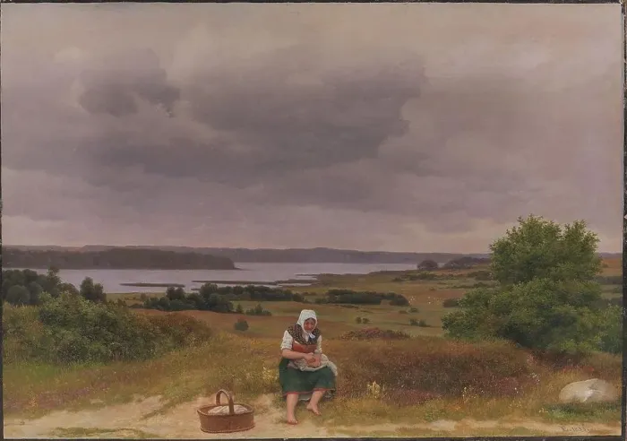 Framed Print : Viev of Lake Fure near Rudersdal, North Sealand, 1833. Creator: CW Eckersberg Framed Print : Viev of Lake Fure near Rudersdal, North Sealand, 1833. Creator: CW Eckersberg