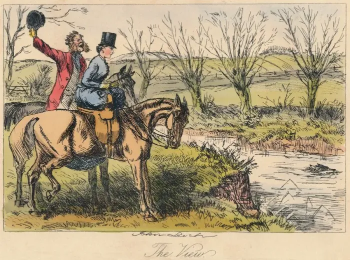 Framed Print : The View, 1865. Artists: John Leech, Hablot Knight Browne Framed Print : The View, 1865. Artists: John Leech, Hablot Knight Browne