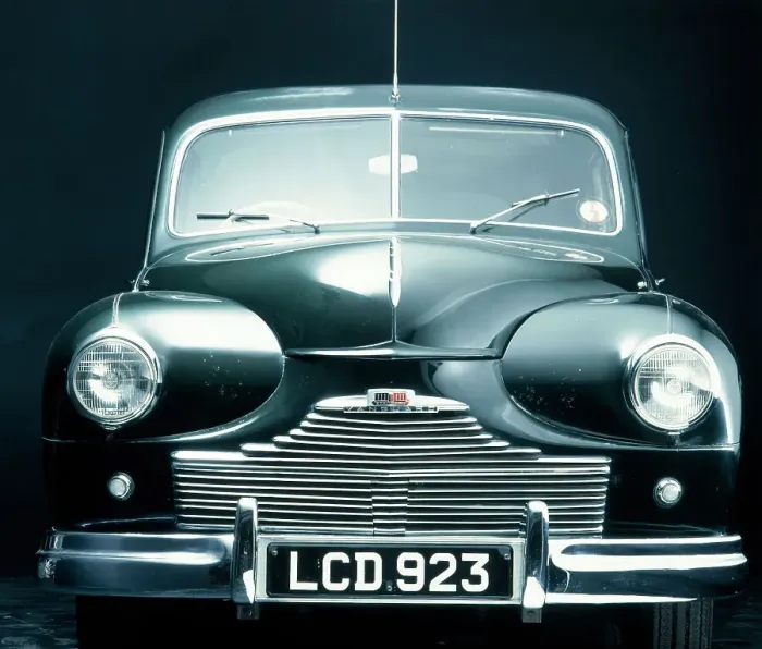 Framed Print : Front view of a 1951 Standard Vanguard 1 Framed Print : Front view of a 1951 Standard Vanguard 1