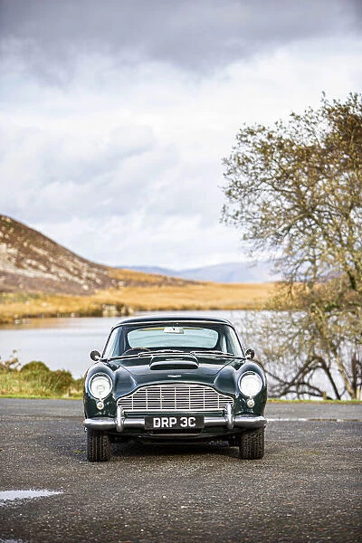 Front view of a 1965 Aston Martin DB5. Creator: Unknown