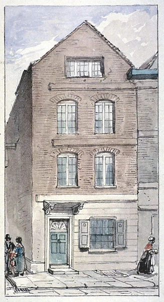 View of no 7 Blackhorse Alley, Fleet Street, City of London, 1850. Artist: James Findlay