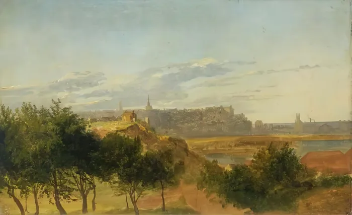 Framed Print : View of Aberdeen from the South, 1850-1870. Creator: James William Giles Framed Print : View of Aberdeen from the South, 1850-1870. Creator: James William Giles