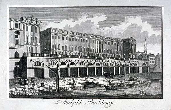 View of the Adelphi riverside development, Westminster, London, c1800
