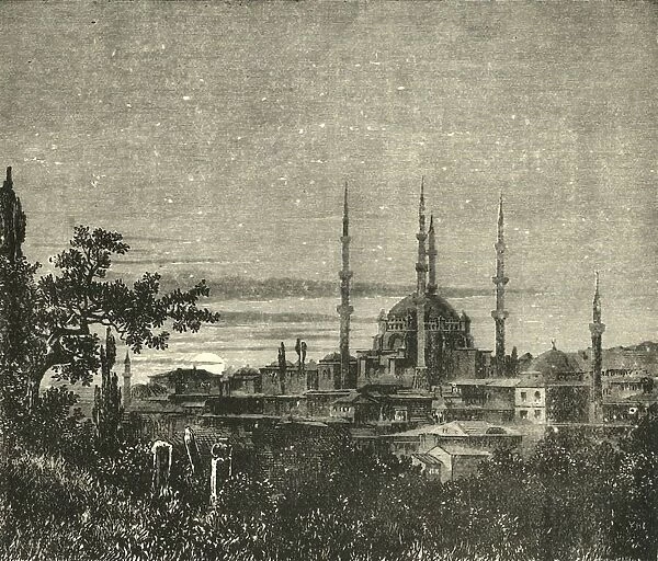 View in Adrianople - The Mosque of Selim II, 1890. Creator: Unknown