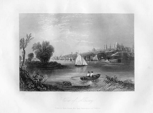View of Albany, New York State, 1855. Artist: DG Thompson