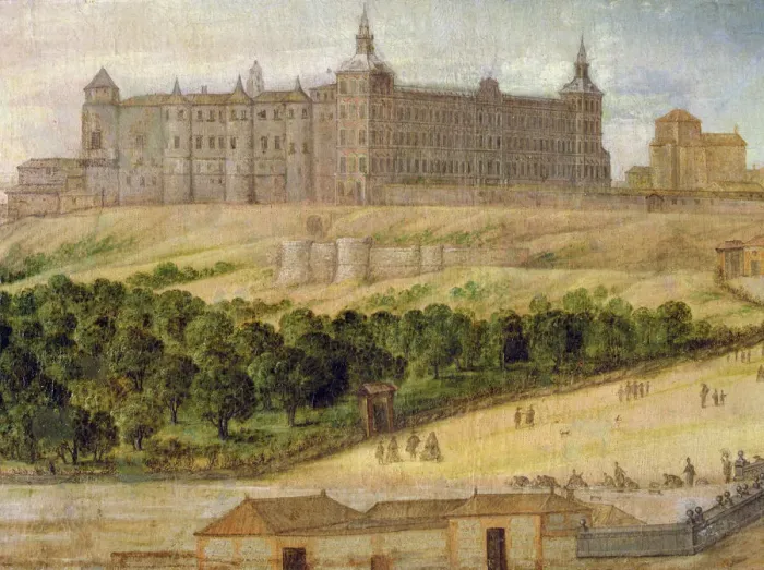 Framed Print : View of the Alcazar of Madrid, 1650 Framed Print : View of the Alcazar of Madrid, 1650