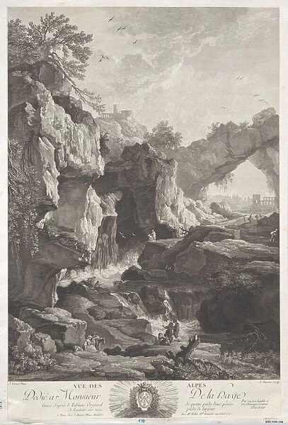 View of the Alpes, 1760. Creator: Jean Ouvrier