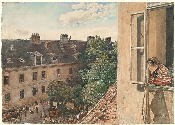 View of the Alservorstadt, 1872. Artist: Alt, Rudolf von (1812-1905)