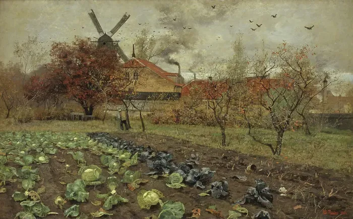Framed Print : View of Amerikavej in Copenhagen, 1881. Creator: Frits Thaulow Framed Print : View of Amerikavej in Copenhagen, 1881. Creator: Frits Thaulow