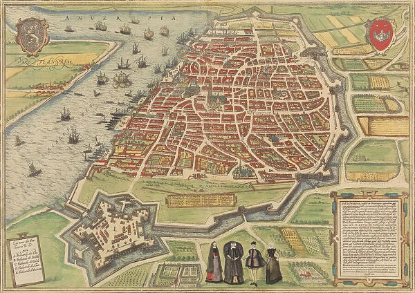 View of Antwerp, 1572-94. Creators: Frans Hogenberg, Simon Novellanus