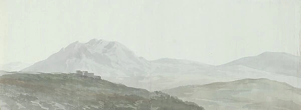 View of the Apennine mountain peaks, 1778. Creator: Louis Ducros