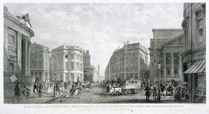Framed Print : View of the Architectural Improvements in the Vicinity of the Bank, and the Mansion House Framed Print : View of the Architectural Improvements in the Vicinity of the Bank, and the Mansion House