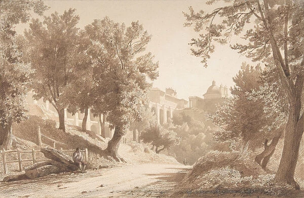 View of Ariccia, 1853. Creator: Jean Achille Benouville
