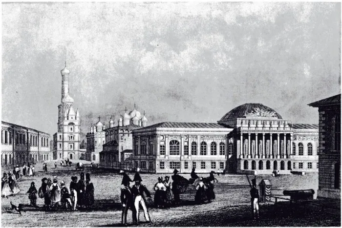 Framed Print : View of the Armory in Moscow, ca 1835. Artist: Anonymous Framed Print : View of the Armory in Moscow, ca 1835. Artist: Anonymous