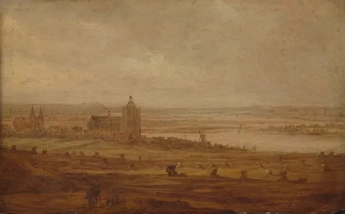 Framed Print : View of Arnhem, c.1644. Creator: Jan van Goyen Framed Print : View of Arnhem, c.1644. Creator: Jan van Goyen