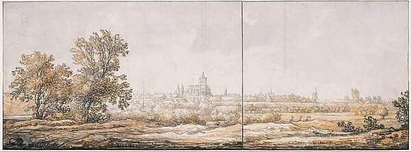 View of Arnhem from the South, c. 1645. Artist: Cuyp, Aelbert (1620-1691)