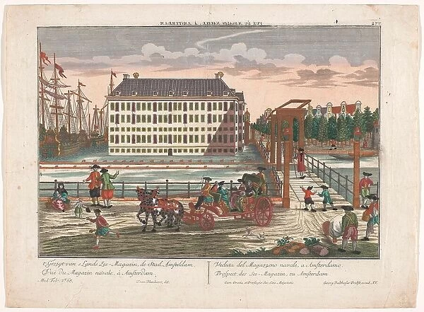 View of the Arsenal at the Admiralty in Amsterdam, 1742-1801. Creator: Anon