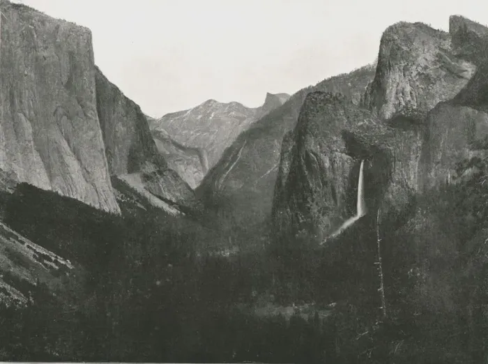 Framed Print : View from Artists Point, Yosemite Valley, USA, 1895. Creator: Unknown Framed Print : View from Artists Point, Yosemite Valley, USA, 1895. Creator: Unknown