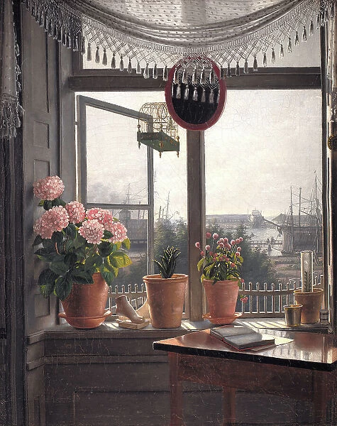 View from the Artist's Window, 1823-1827. Creator: Martinus Rorbye
