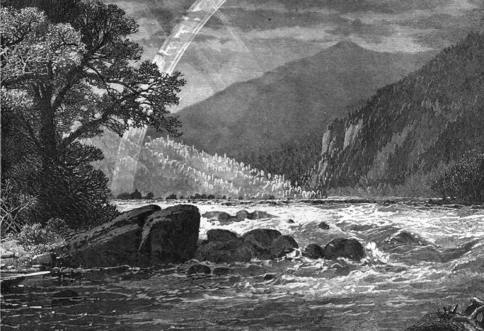 Framed Print : View of Balcony Falls, James River, Virginia, USA, 1877 Framed Print : View of Balcony Falls, James River, Virginia, USA, 1877